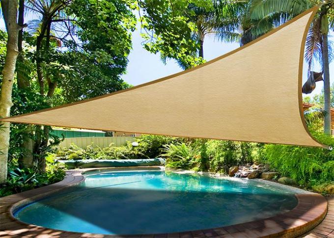 Voile d'ombre du soleil de place de triangle de place de piscine avec le taux de ombrage de 95%