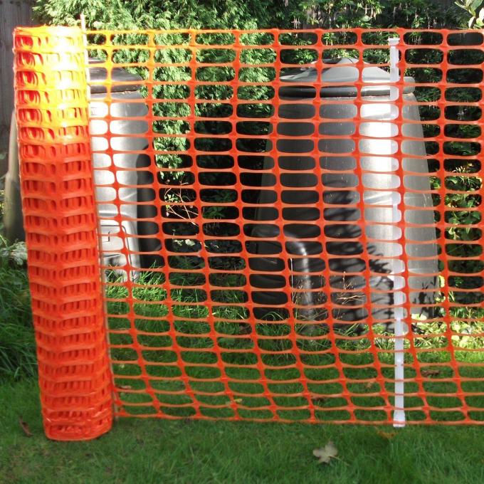 Barrière en plastique orange stabilisée UV, barrière visuelle de maille de polyéthylène de barrière