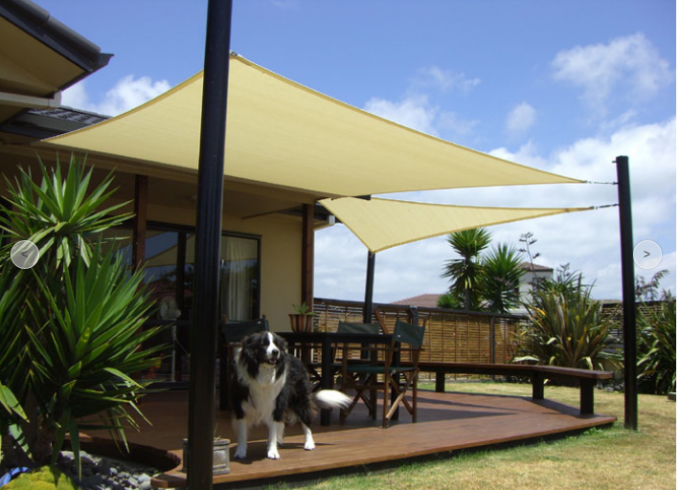 Rectangle 12' de sable bloc UV de couverture de patio d'ombre de X16 Sun pour le jardin extérieur de patio
