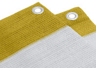 Yellow / White HDPE Balcony Safety Net With UV Protection Warp Knitted Type