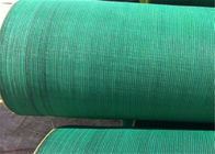 UV Treated Green Construction Netting , Building Safety Nets With Metal Botton And Rope