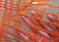 Filet d'avertissement de neige jaune-orange de rayage utilisé dans le type de tissage tricoté par chaîne de pont de bâtiment